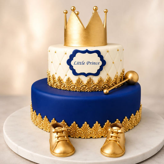 Royal Little Prince Crown Cake