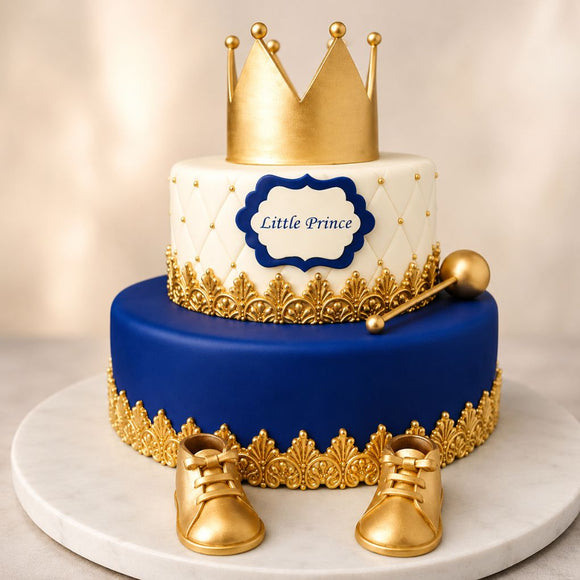 Royal Little Prince Crown Cake