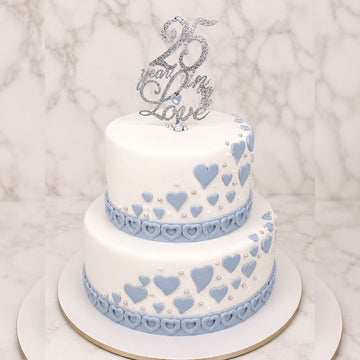 Silver Jubilee Anniversary Cake 2