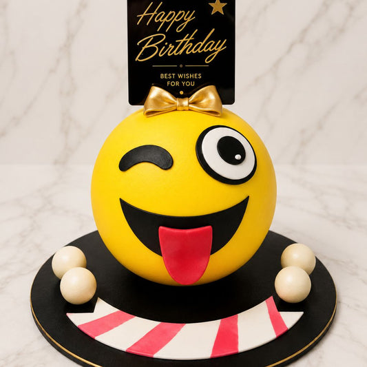 Smiley Emoji Celebration Cake