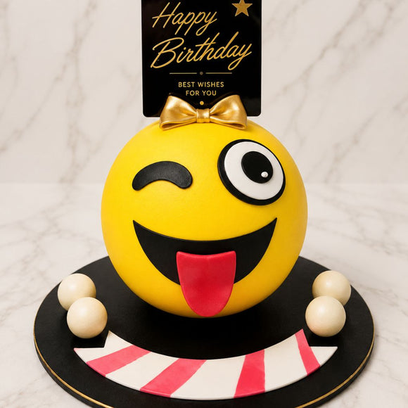 Smiley Emoji Celebration Cake
