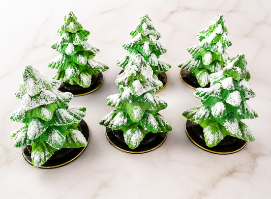 Snowy Christmas Tree Dessert Cake