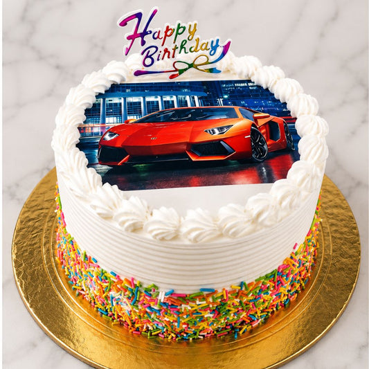 Sports Car Photo Cake