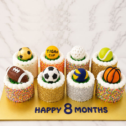 Sports Theme Mini Cup Cakes Set