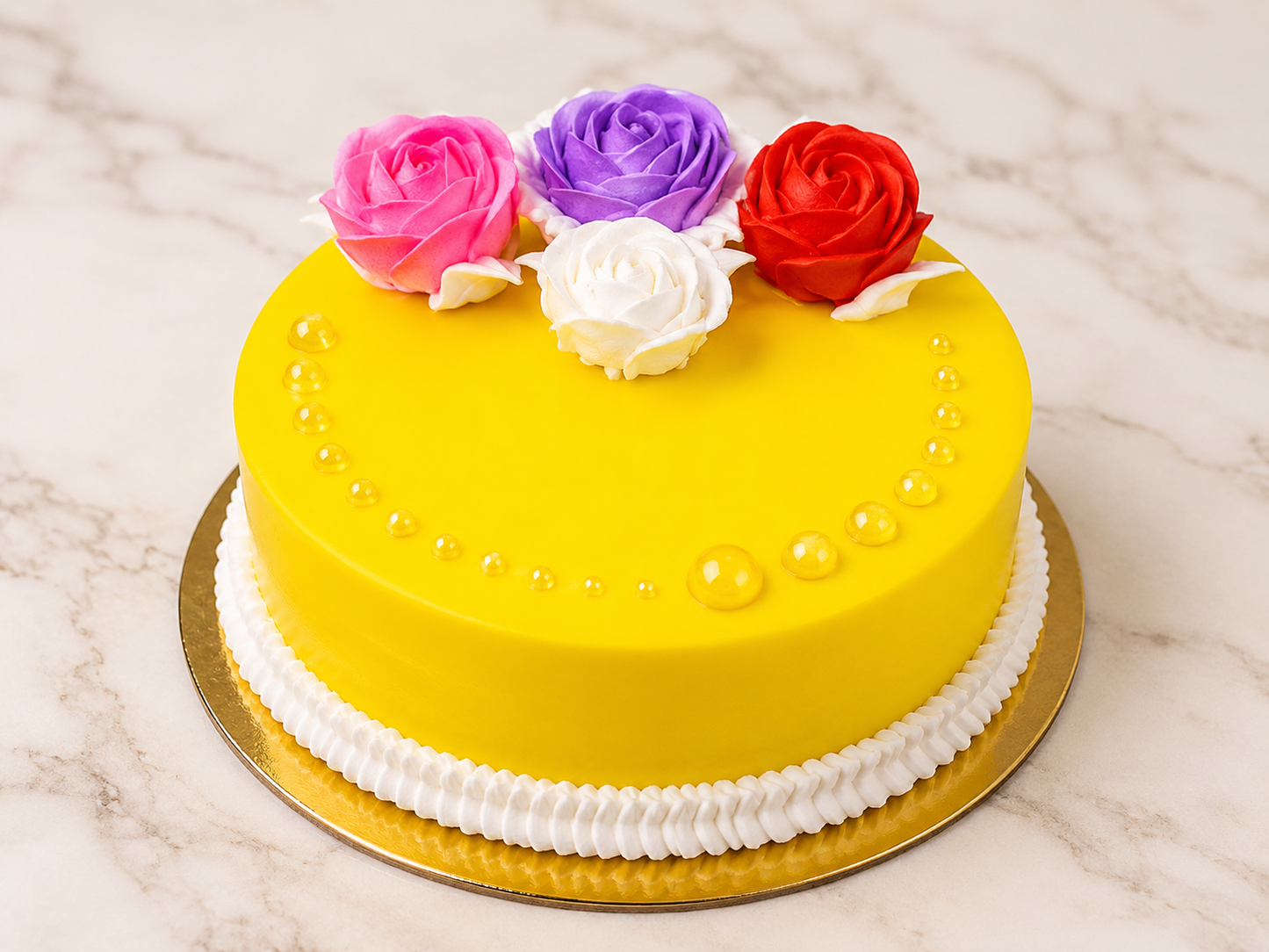 Sunshine Floral Celebration Cake