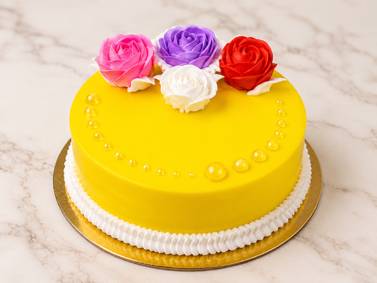 Sunshine Floral Celebration Cake