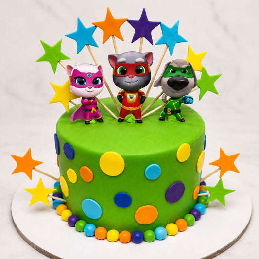 Superhero Cartoon Kids Cake