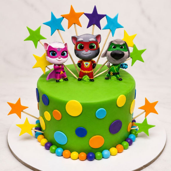 Superhero Cartoon Kids Cake