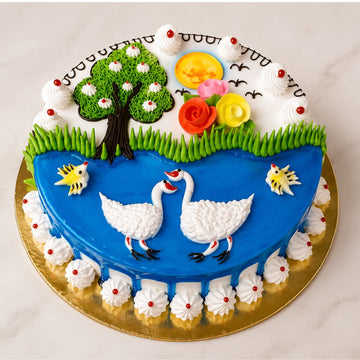 Swan Lake Theme Cake