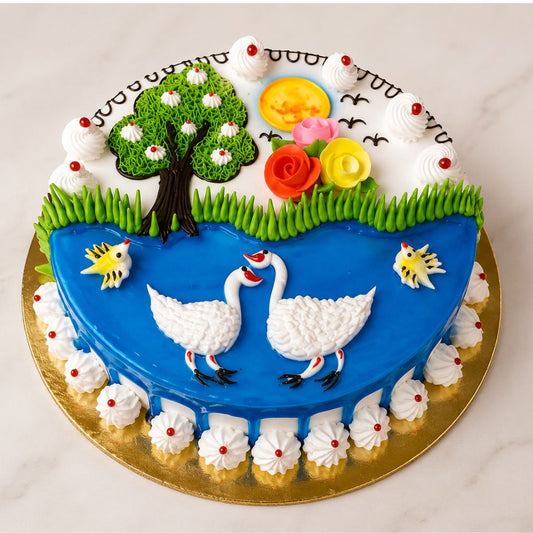 Swan Lake Theme Cake