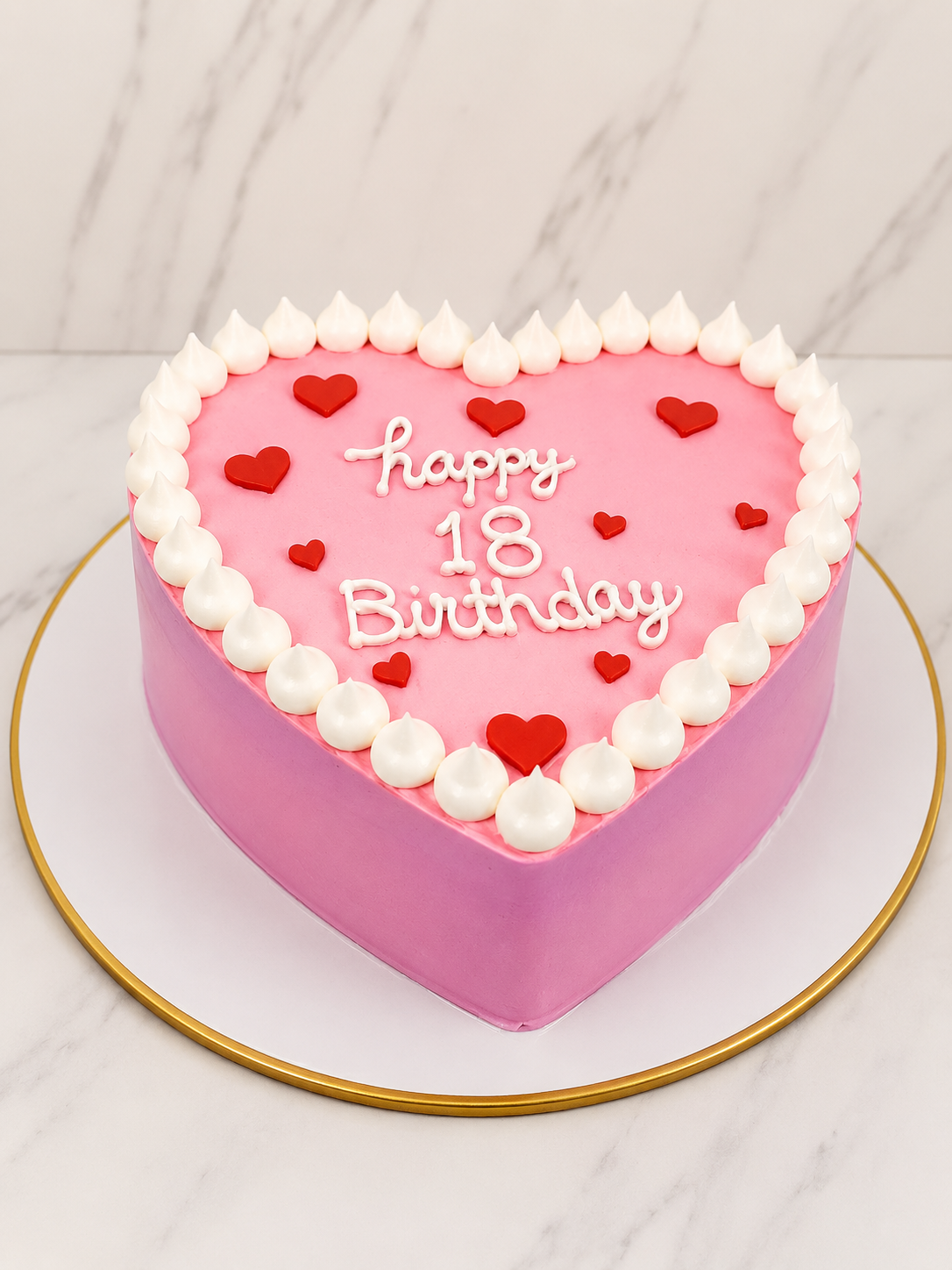 Sweet Heart 18th Birthday Cake