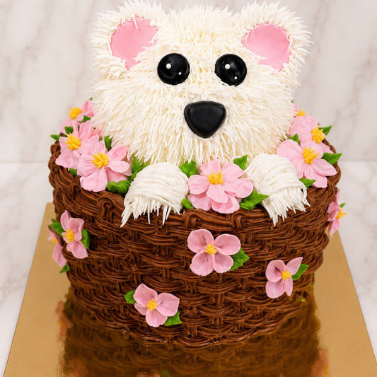 Teddy Bear Basket Cake
