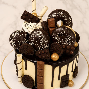 Ultimate Chocolate Donut Drip Cake
