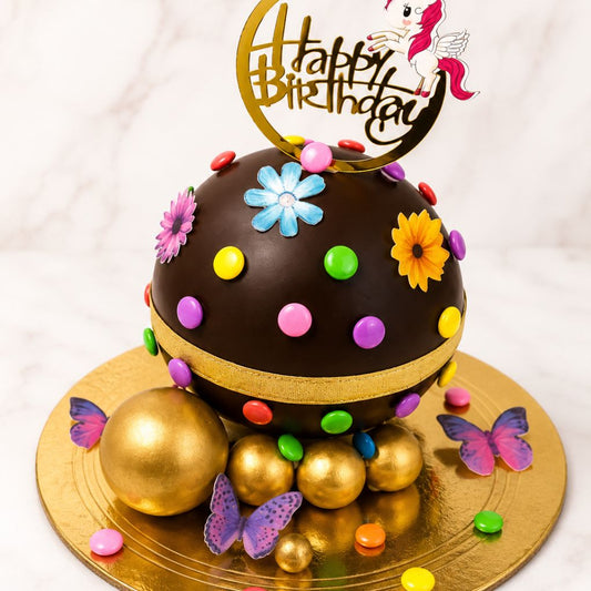 Unicorn Chocolate Pinata Cake