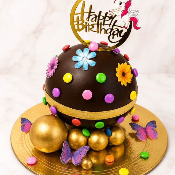 Unicorn Chocolate Pinata Cake