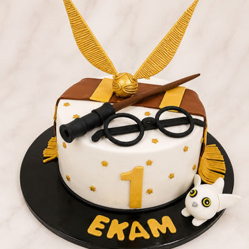 Wizard Theme Fondant Birthday Cake