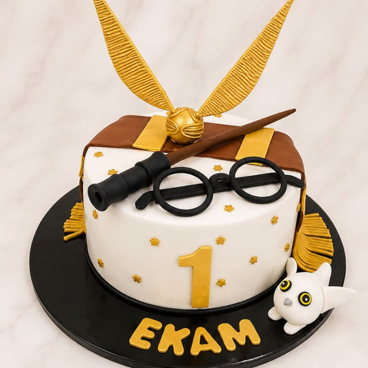 Wizard Theme Fondant Birthday Cake