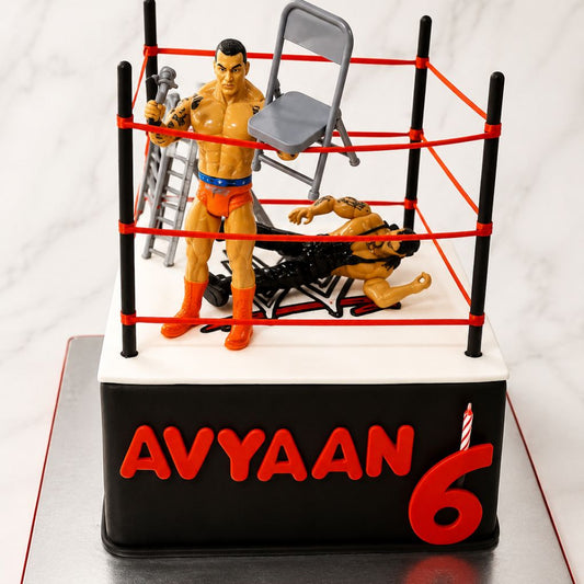 Wrestling Ring Theme Birthday Cake