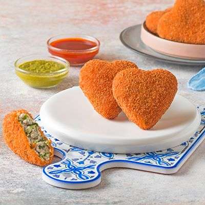 Paneer Cutlet Plate - 2 Pcs
