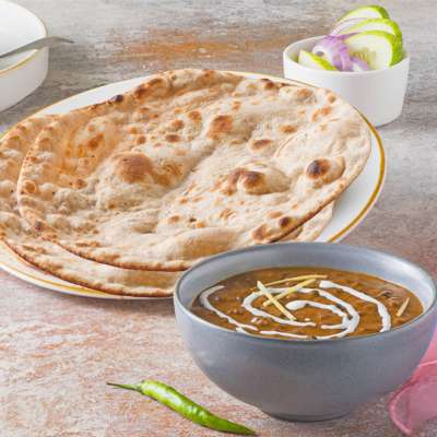 Dal Makhani with Roti n Salad